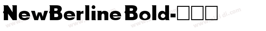 NewBerline Bold字体转换